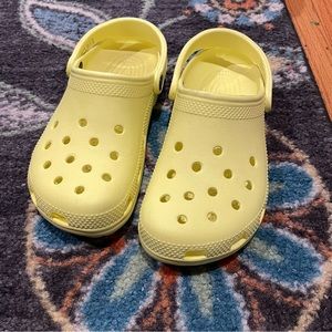 Yellow crocs